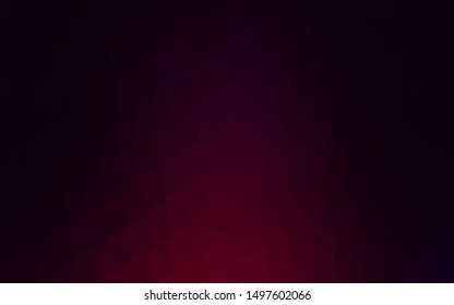 Dark Purple vector abstract mosaic backdrop. A sample with polygonal shapes. Brand new style for your business design.