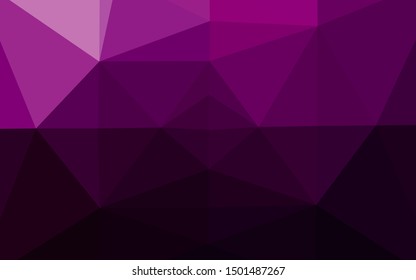 Dark Purple vector abstract mosaic pattern. Shining colored illustration in a Brand new style. Textured pattern for background.