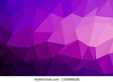 Dark Purple vector abstract mosaic pattern. Brand new colorful illustration in with gradient. Textured pattern for background.