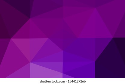 Dark Purple vector abstract mosaic backdrop. Creative illustration in halftone style with gradient. Elegant pattern for a brand book.