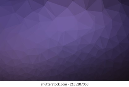 Fondo de mosaico abstracto del vector púrpura oscuro. Ilustración geométrica en estilo Origami con gradiente. Plantilla para un fondo de teléfono móvil.