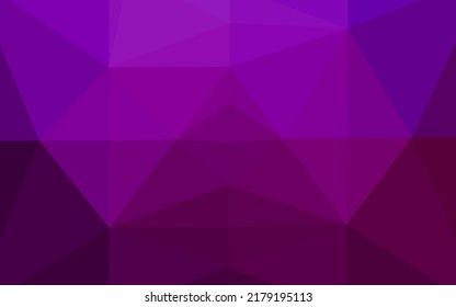 Dark Purple vector abstract mosaic background. A sample with polygonal shapes. Template for a cell phone background.