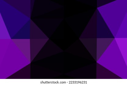 Fondo de mosaico abstracto vector púrpura oscuro. Una ilustración de color completamente nueva en un estilo vago. Patrón elegante para un libro de marca.