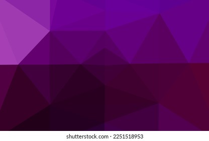 Fondo de mosaico abstracto del vector púrpura oscuro. Ilustración brillante, que consiste en triángulos. Diseño completamente nuevo para su negocio.
