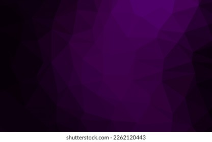 Patrón de mosaico abstracto del vector púrpura oscuro. Ilustración creativa en estilo de semitono con gradiente. Nuevo estilo para su diseño de negocio.