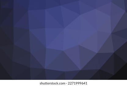 Dark Purple vector abstract mosaic background. A sample with polygonal shapes. Elegant pattern for a brand book.