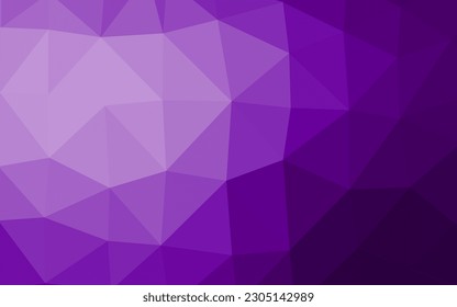 Fondo de mosaico abstracto del vector púrpura oscuro. Ilustración de colores brillantes en un estilo nuevo. Diseño poligonal para su sitio web.