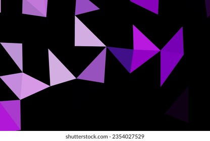 Dark Purple vector abstract mosaic background. Colorful illustration in abstract style with gradient. Elegant pattern for a brand book.