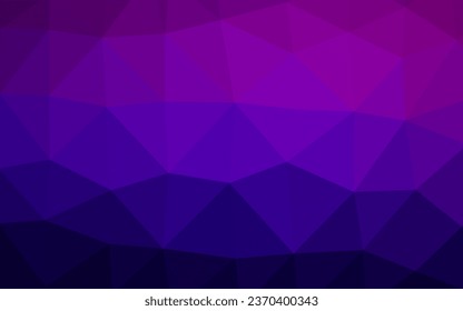 Dark Purple vector abstract mosaic backdrop. A completely new color illustration in a vague style. Completely new template for your business design.