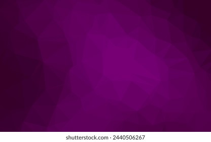 Dark Purple vector abstract mosaic background. Creative illustration in halftone style with gradient. Template for a cell phone background.