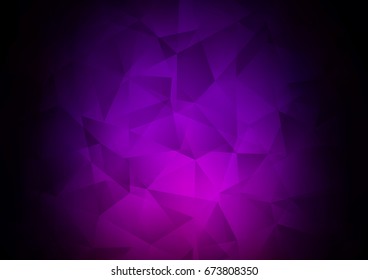 Dark Purple vector abstract mosaic background. An elegant bright illustration with gradient. A completely new template for your business design.