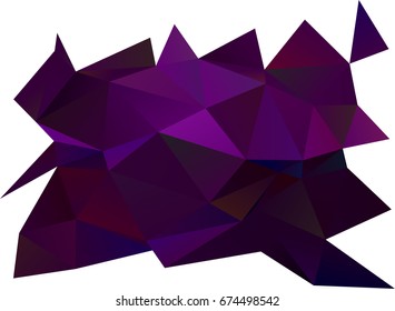 Dark Purple vector abstract mosaic background. Modern geometrical abstract illustration with gradient. A new texture for your design.