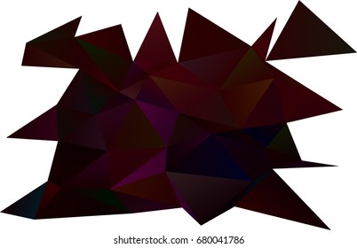 Dark Purple vector abstract mosaic background. A vague abstract illustration with gradient. Brand-new design for your business.