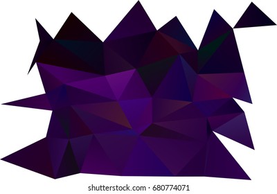 Dark Purple vector abstract mosaic background. Colorful illustration in abstract style with gradient. The completely new template can be used for your brand book.