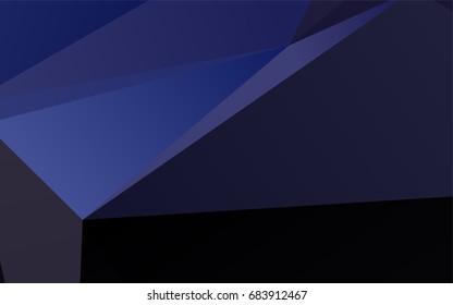 Dark Purple vector abstract mosaic pattern. A sample with polygonal shapes. The completely new template can be used for your brand book.