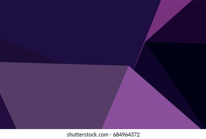 Dark Purple vector abstract mosaic template. Modern geometrical abstract illustration with gradient. The best triangular design for your business.