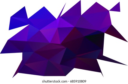 Dark Purple vector abstract mosaic template. Brand-new colored illustration in blurry style with gradient. The textured pattern can be used for background.