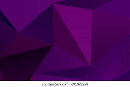 Dark Purple vector abstract mosaic background. Colorful illustration in abstract style with gradient. The elegant pattern can be used as part of a brand book.