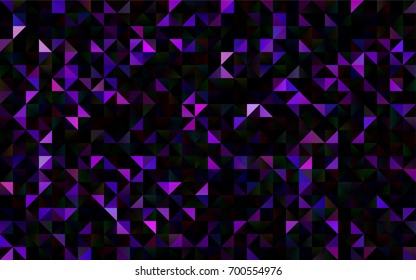 Dark Purple vector abstract mosaic background. Glitter abstract illustration with an elegant design. The completely new template can be used for your brand book.