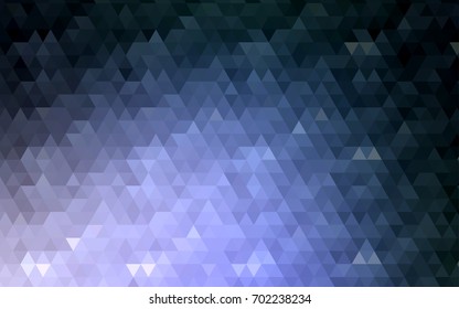 Dark Purple vector abstract mosaic pattern. Shining illustration, which consist of triangles. A new texture for your design.