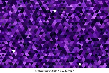 Dark Purple vector abstract mosaic template. An elegant bright illustration with gradient. The completely new template can be used for your brand book.