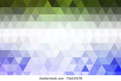 Dark Purple vector abstract mosaic pattern. A completely new color illustration in a vague style. Triangular pattern for your business design.