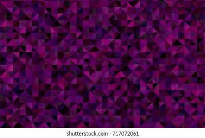 Dark Purple vector abstract mosaic pattern. Creative illustration in halftone style with gradient. A completely new design for your business.