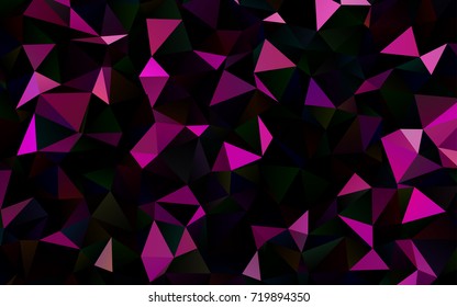 Dark Purple vector abstract mosaic background. A vague abstract illustration with gradient. A new texture for your design.