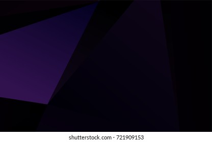 Dark Purple vector abstract mosaic template. Geometric illustration in Origami style with gradient.  The best triangular design for your business.