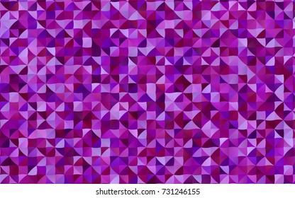 Dark Purple vector abstract mosaic pattern. Colorful illustration in abstract style with gradient. The template can be used as a background for cell phones.