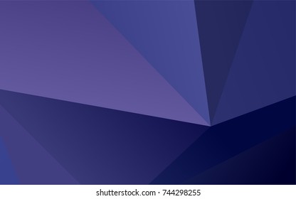 Dark Purple vector abstract mosaic pattern. Creative illustration in halftone style with gradient. The best triangular design for your business.