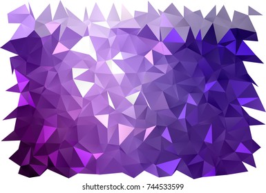 Dark Purple vector abstract mosaic background. Shining colored illustration in a brand-new style. The elegant pattern can be used as part of a brand book.