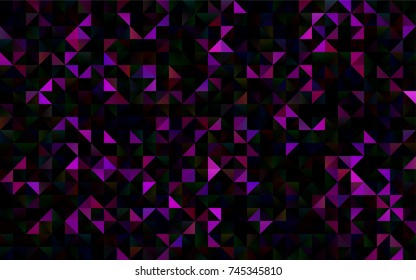 Dark Purple vector abstract mosaic pattern. Brand-new colored illustration in blurry style with gradient. The elegant pattern can be used as part of a brand book.
