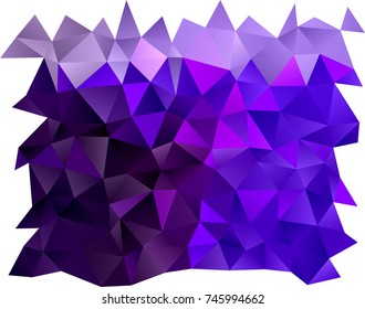 Dark Purple vector abstract mosaic template. Colorful abstract illustration with gradient. A completely new template for your business design.