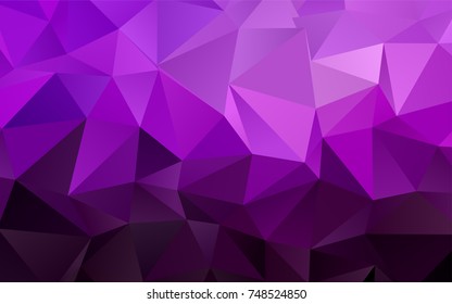 Dark Purple vector abstract mosaic background. A completely new color illustration in a vague style. A completely new design for your business.