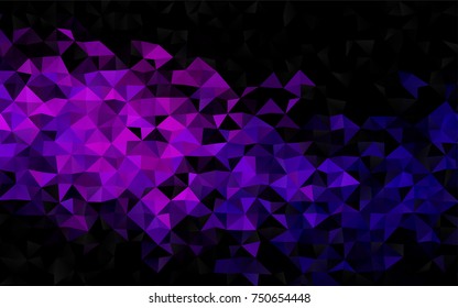 Dark Purple vector abstract mosaic background. Creative illustration in halftone style with gradient. The completely new template can be used for your brand book.