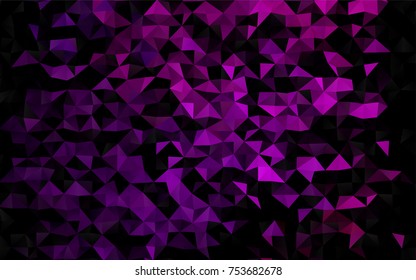 Dark Purple vector abstract mosaic pattern. An elegant bright illustration with gradient. The elegant pattern can be used as part of a brand book.