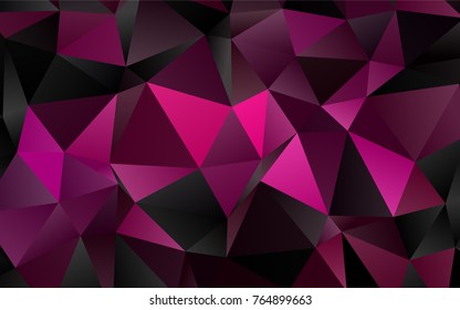 Dark Purple vector abstract mosaic template. Shining colored illustration in a brand-new style. Brand-new style for your business design.