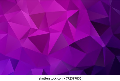 Dark Purple vector abstract mosaic background. Shining colored illustration in a brand-new style. The textured pattern can be used for background.