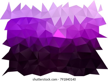 Dark Purple vector abstract mosaic background. A completely new color illustration in a vague style. A new texture for your design.