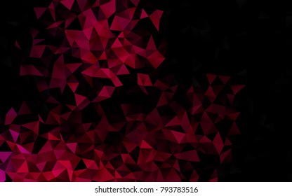 Dark Purple vector abstract mosaic pattern. Shining illustration, which consist of triangles. The elegant pattern can be used as part of a brand book.