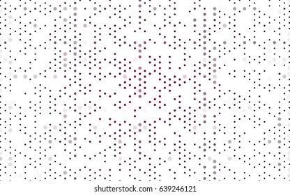 Dark Purple vector abstract pattern with circles. Geometry template for your business design. Background with colored spheres.