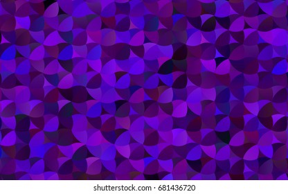 Dark Purple vector abstract pattern with circles. Geometry template for your business design. Background with colored spheres.