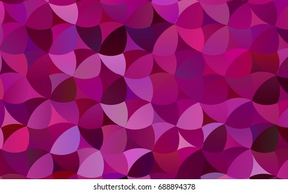 Dark Purple vector abstract pattern with circles. Geometry template for your business design. Background with colored spheres.