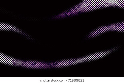 Dark Purple vector abstract pattern with circles. Geometry template for your business design. Background with colored spheres.