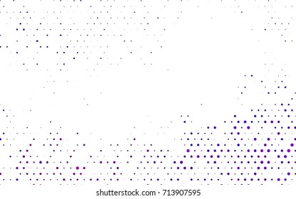 Dark Purple vector abstract pattern with circles. Geometry template for your business design. Background with colored spheres.