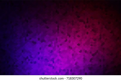 Dark Purple vector abstract pattern with circles. Geometry template for your business design. Background with colored spheres.