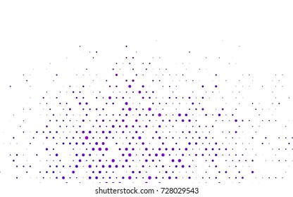 Dark Purple vector abstract pattern with circles. Geometry template for your business design. Background with colored spheres.