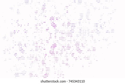 Dark Purple vector abstract pattern with circles. Geometry template for your business design. Background with colored spheres.