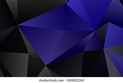 Dark Purple vector abstract polygonal background. A vague abstract illustration with gradient. The textured pattern can be used for background.